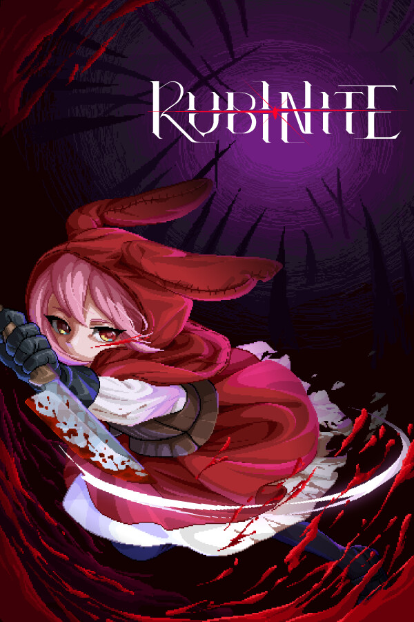 Rubinite Steam cover art featuring Princess Ruby in the Scarlet Kingdom